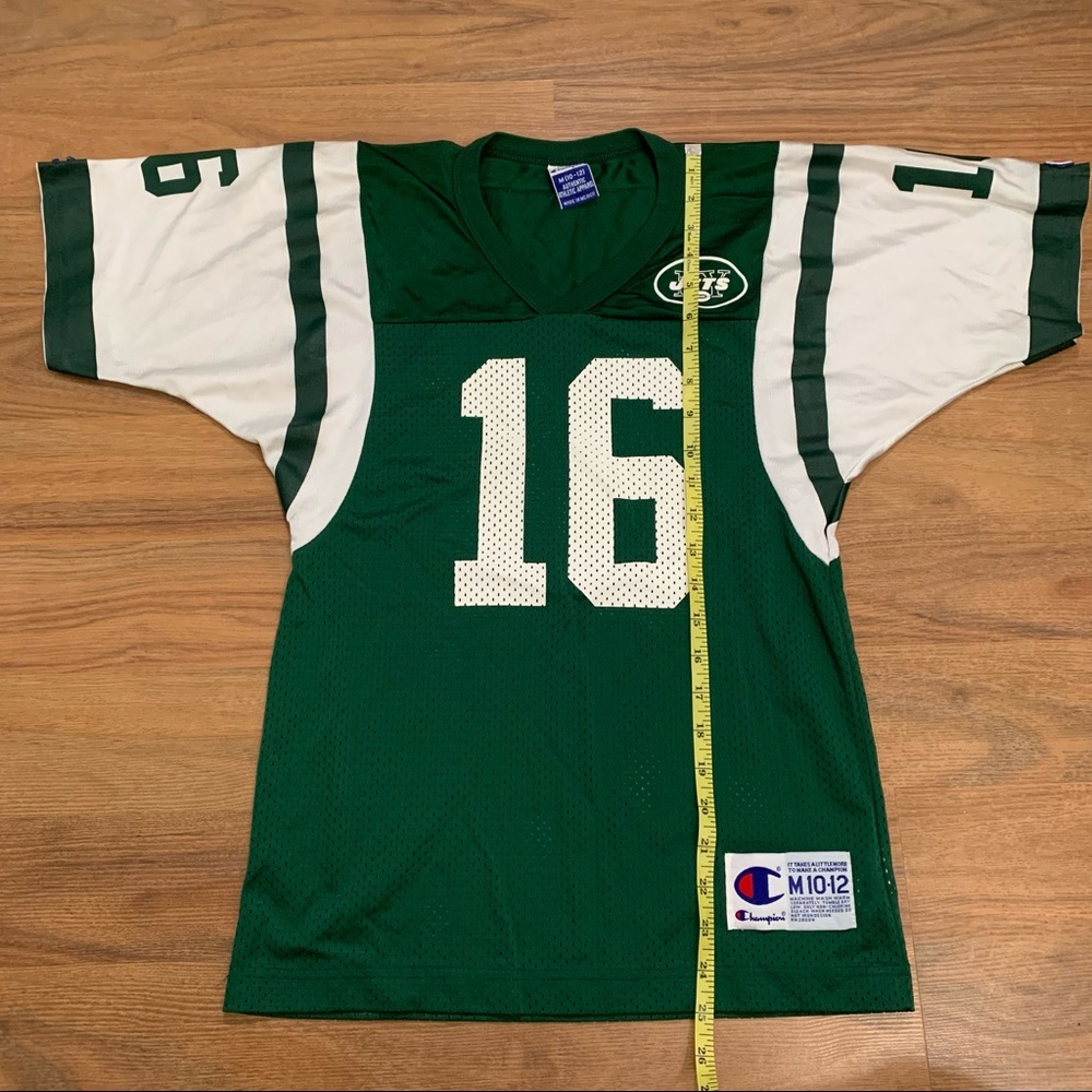 Vintage Champion Jersey Football New York Jets Vinny Testaverde Youth Medium - Picture 9 of 9